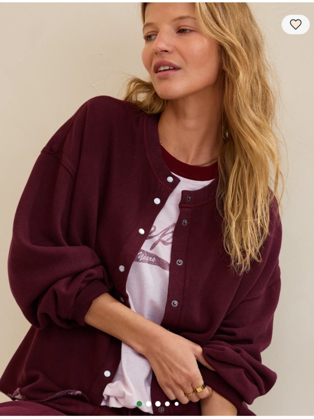 Aerie Women’s Layover Cardigan in Royal Berry Size Small